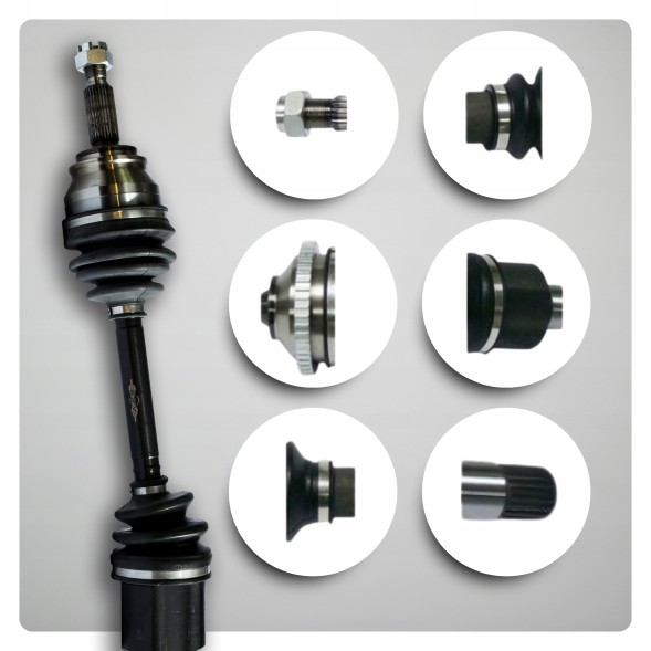 BRV B1589 Half axle left peugeot 4007 (vu) 2.2 hdi 4008 1.8 hdi awc manual new