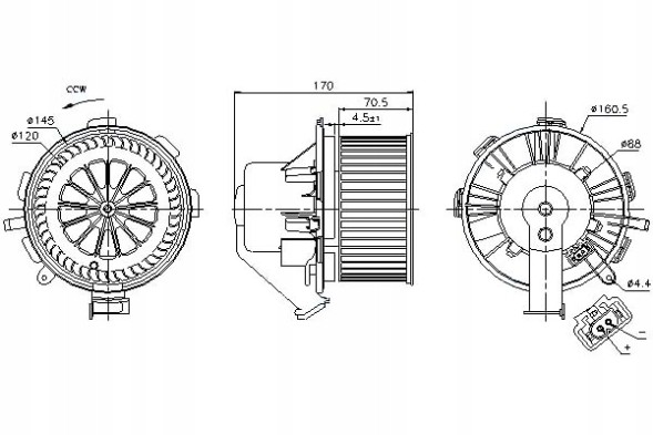Nissens 87106 NIS/GIFT Mercedes sprinter 3 5-t blower (906) sprinter 3- + driver assistant #31