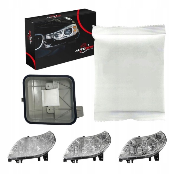 AutoDor  Vw passat b7 front lamp shade left right glue pliers absorber