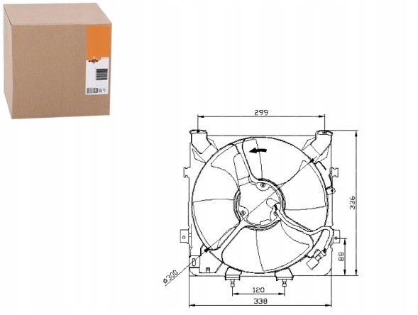 NRF PRO/47041 NRF Radiator fan honda civic 91-01 +ac nrf + collision assistant #34
