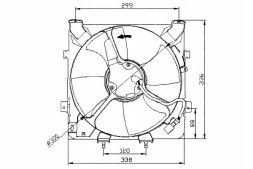 NRF PRO/47041 NRF Radiator fan honda civic 91-01 +ac nrf + collision assistant #34