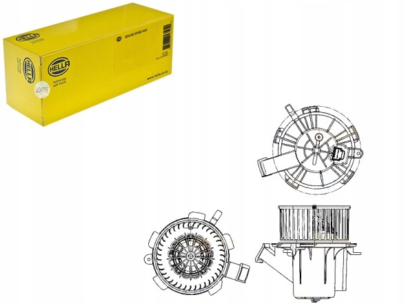 Hella  Blower fan hella 4518350007 m7990102 + set collision #23