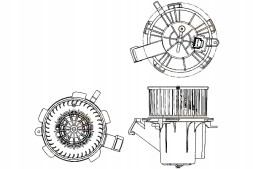 Hella  Blower fan hella 4518350007 m7990102 + set collision #23