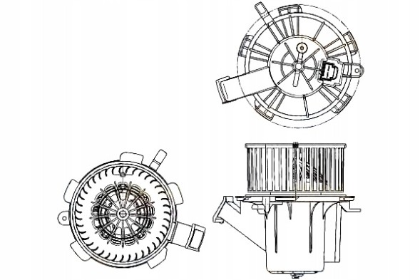 Hella  Blower fan hella 4518350007 m7990102 + set collision #23