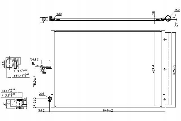 Nissens 940412 NIS/GIFT Air conditioning condenser mercedes cls (c218) cls sho + driver assistant #31