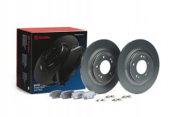 Brembo KT 08 015 Discs + pads rear kt 08 015 brembo hyundai kia
