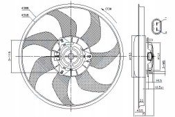 Nissens NIS85776(iMOTO) Radiator fan (with housing) opel adam corsa + driver's essential #37