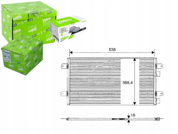 Valeo PRO/817701 VAL Air conditioning condenser renault scenic megane 99-03 + collision assistant #34