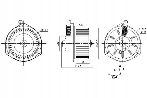 Nissens NIS87163/RS3 Nissens fan blower