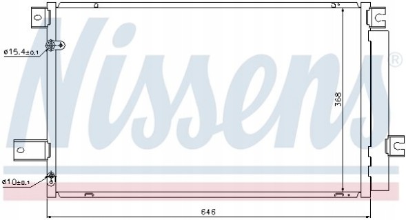 Nissens  Air conditioning cooler - nissens 940022