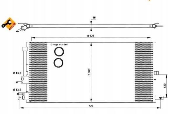 NRF PRO/35885 NRF Air conditioning condenser jaguar nrf + collision assistant #34