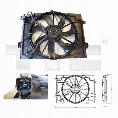 TYC  Radiator fan - tyc 817-0001
