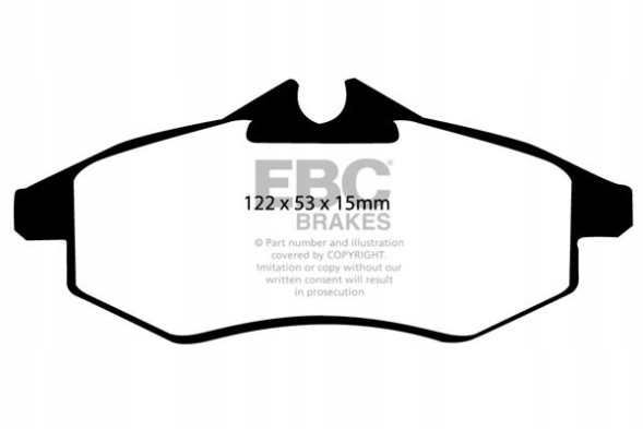 EBC DP21434 Brake pads ebc green stuff front - citroen c2, c3 02-09 1.1, 1.4, 1.6
