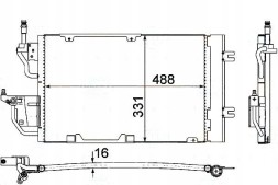 Behr Hella Service 8FC 351 302-374/BRH Behr hella air conditioning condenser opel astra h 1,3 + driver assistant #28