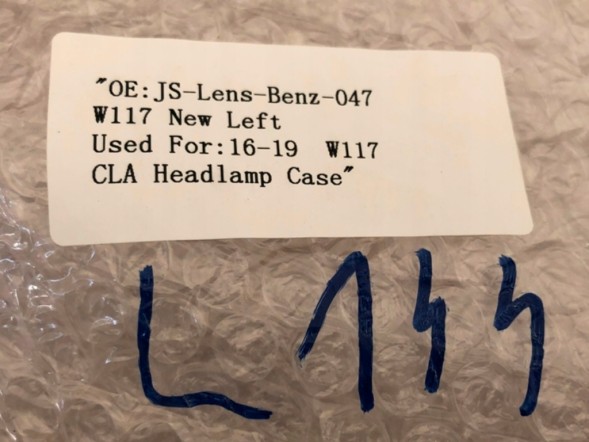 WOLLER  Housing can led headlight cartridge left front for mercedes cla w117 lci