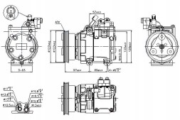 Nissens NIS89277(iMOTO) Air conditioning compressor hyundai accent ii 1.3/1.5 + driver's essential #37