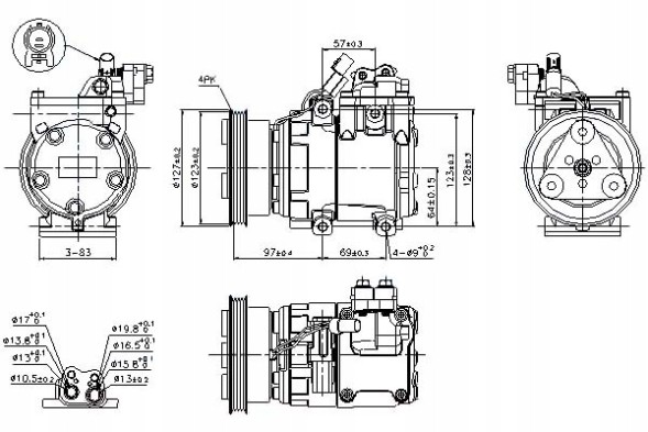 Nissens NIS89277(iMOTO) Air conditioning compressor hyundai accent ii 1.3/1.5 + driver's essential #37