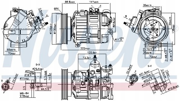 Nissens NIS 89463 Air conditioning compressor - nissens 89463