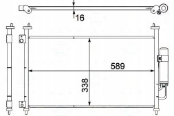 Behr Hella Service 8FC 351 303-641/BRH Behr hella air conditioning condenser honda civic 06- + driver assistant #28