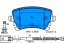 ATE 13.0460-2890.2/ATE Ate brake pads vw rear phaeton 3,0-6,0 4motion 02- + driver assistant #28