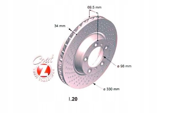 Zimmermann 460.1561.20 Zimmermann 460.1561.20 brake disc 460.1561.20