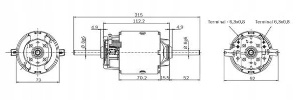 Bosch  Air supply fan blower motor 0 130 111 042