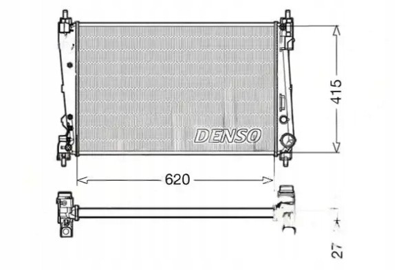 Denso  Water cooler drm09111 denso abarth alfa romeo