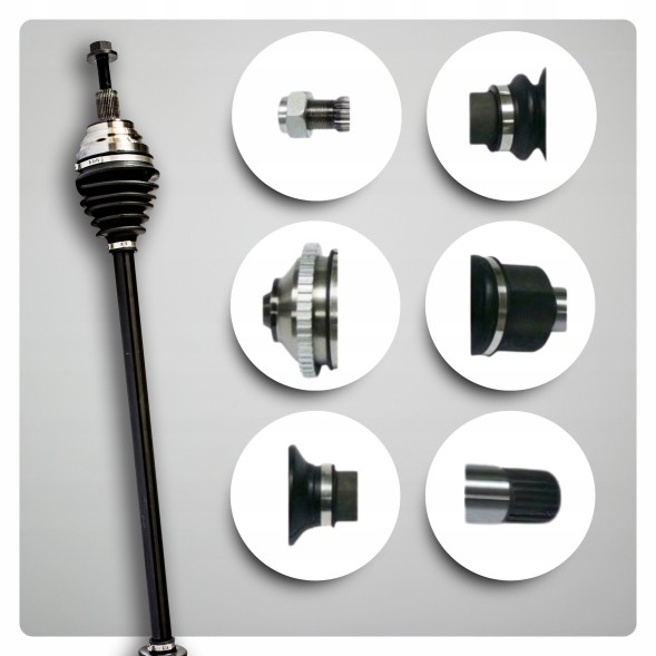 BRV  Half axle right vw passat b6 jetta iii touran (1t) 1.9 tdi 2.0 fsi manual new