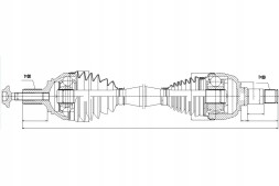 NTY  Drive axle mercedes 160cdi220cdi a w176 b w246 cla c117 x117