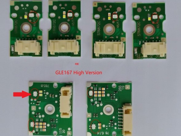 WOLLER H.169/207/18. WTYCZKA Left and right led module plug drl 5pin 1led for mercedes gle w167