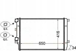 Behr Hella Service BRH8MK 376 726-704(iMOTO) Cooler vw a3 golf 5 1,9tdi behr hella + driver's essential #37