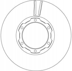 TRW Front brake disc 324x30 v - trw df4145s