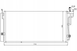 Nissens 94823 NIS/GIFT Air conditioning condenser kia opirus 3.5/3.8 09.03- n + driver assistant #31