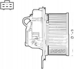 Denso  Blower air supply fan dea32005 denso