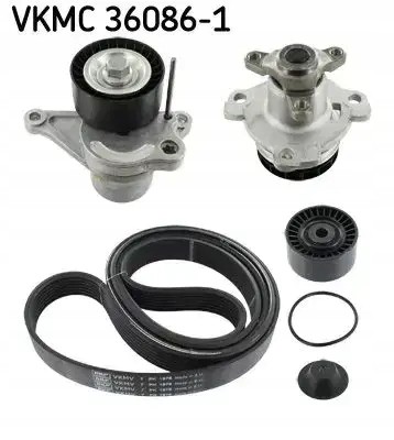 SKF VKMC 36086-1 Water pump+ zest v-belt 7pk vkmc 36086-1