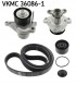 SKF VKMC 36086-1 Water pump+ zest v-belt 7pk vkmc 36086-1