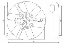 Nissens Radiator fan (with housing) citroen jumper fi + collision assistant #34