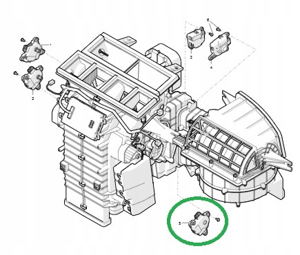 Tesla  Tesla s 12-21 x 15-21 heater passenger temp motor 6008247 new