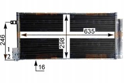 Hella 8FC 351 304-724/HEL Hella air conditioning cooler condenser 51826520 55 + driver assistant #28