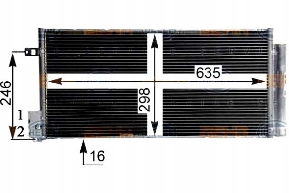 Hella 8FC 351 304-724/HEL Hella air conditioning cooler condenser 51826520 55 + driver assistant #28