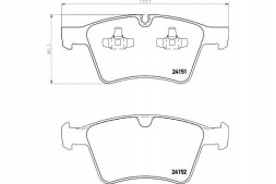 Textar PRO/2415101 TEX Brake pads mercedes front x164 gl 09- wheels 1 + collision assistant #34