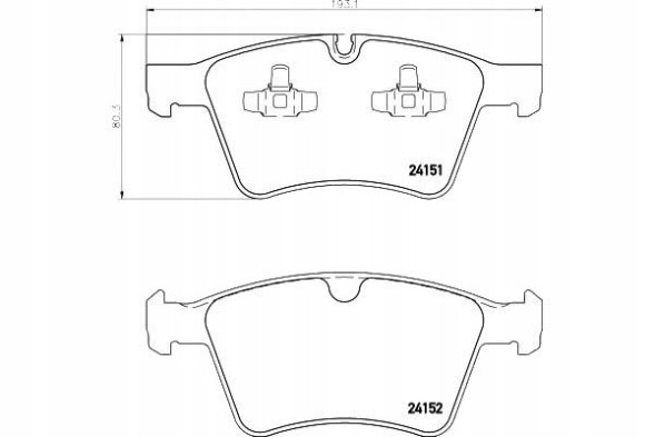 Textar PRO/2415101 TEX Brake pads mercedes front x164 gl 09- wheels 1 + collision assistant #34