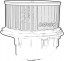Denso DEA10052 Blower air supply fan dea10052 denso ford
