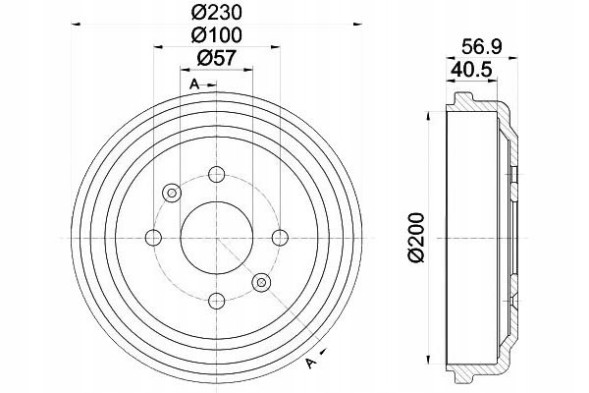Textar PRO/94032100 TEX Brake drums chevrolet rear aveo kalos spark 03- + collision assistant #34