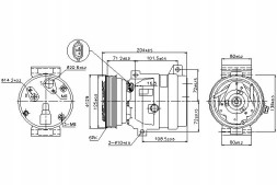 Nissens NIS89121(iMOTO) Air conditioning compressor renault megane i megane i + driver's essential #37