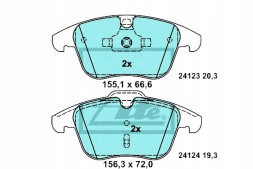 ATE Ate13.0470-7228.2 brake pads volvo front s60/s80/ + driver assistant #33