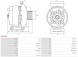 AS-PL  Alternator 90a a0517pr as-pl mercedes