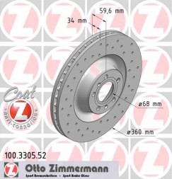 Zimmermann  Dial zimmermann sport front - audi a6 c6, a8 d3, vw phaeton (360 mm)