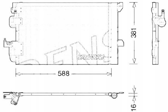Denso  Air conditioning condenser with chevrolet ope dehumidifier + driver's essential #37