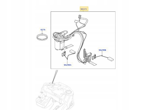 ECP MOBILITY LR015178 6H42-9H307-BB WGS500140 6H42-9H307-BA Fuel pump lr015178 range rover sport iii l322 4.4 v8 05-09 warranty